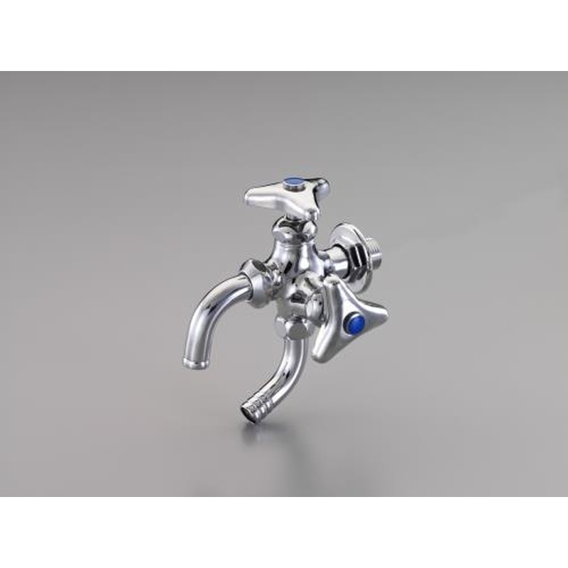 エスコ EA468CE-4 PJ1/2”双口水栓 1個（ご注文単位1個）【直送品】