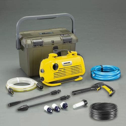 エスコ EA115KM-100C AC100V [家庭用]高圧洗浄機(吸水ホース・ケース付) 1セット （ご注文単位1セット）【直送品】