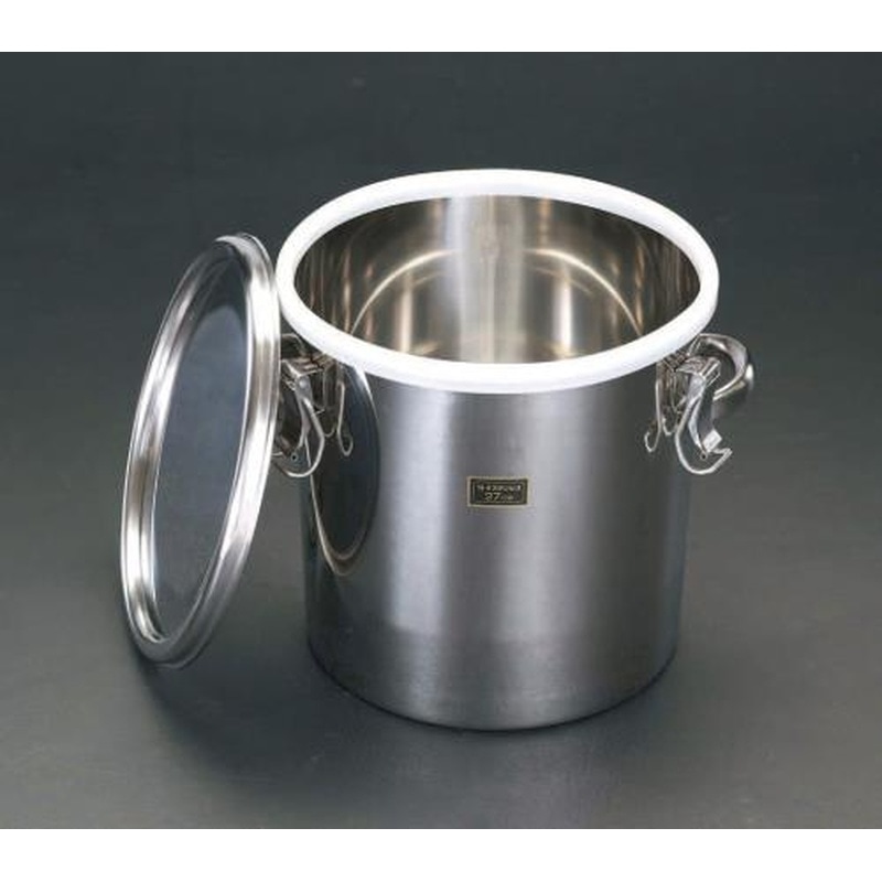 エスコ EA508SC-33 20L密閉容器(ステンレス製) 1個（ご注文単位1個）【直送品】