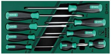 エスコ EA687YA-31A 9本組 ドライバー(トレー入り) 1セット （ご注文単位1セット）【直送品】