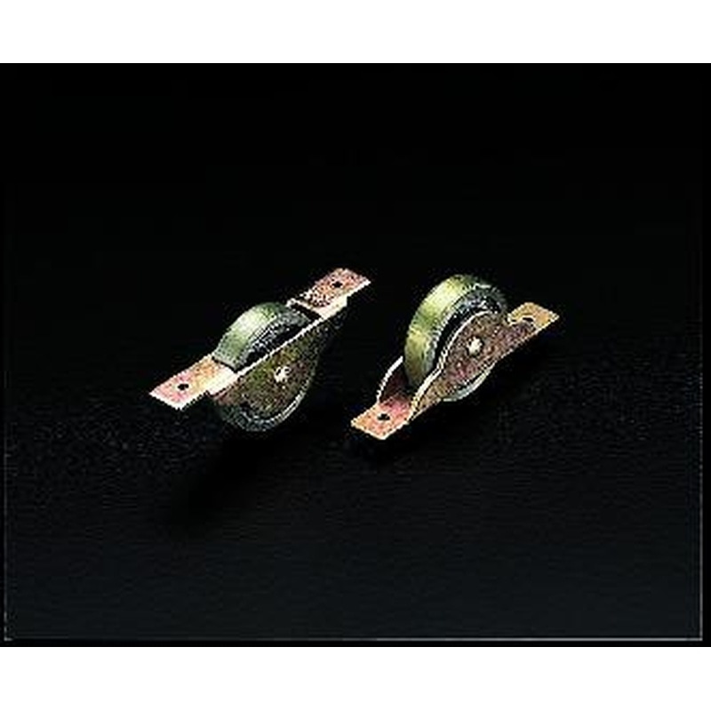 エスコ EA986RJ-42 42mm戸車(平型・スチール製/2個) 1個（ご注文単位1個）【直送品】