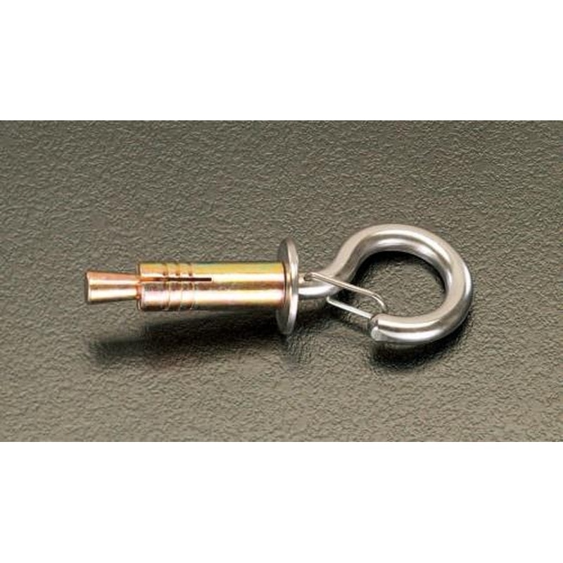 エスコ EA638MG-22 M6フック/アンカー付(ステンレス/スチール製) 1個(ご注文単位1個)【直送品】