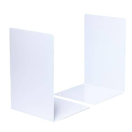 エスコ EA954TE-29A 136x139x200mm ブックエンド(ホワイト) 1組 （ご注文単位1組）【直送品】