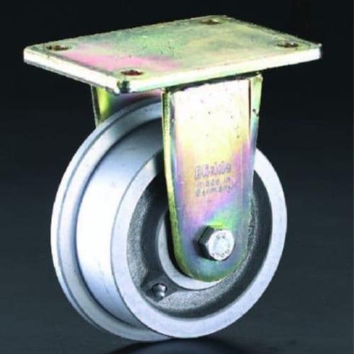 エスコ EA986NV-100 100mm キャスター(スティール車輪・レール用) 1個 （ご注文単位1個）【直送品】