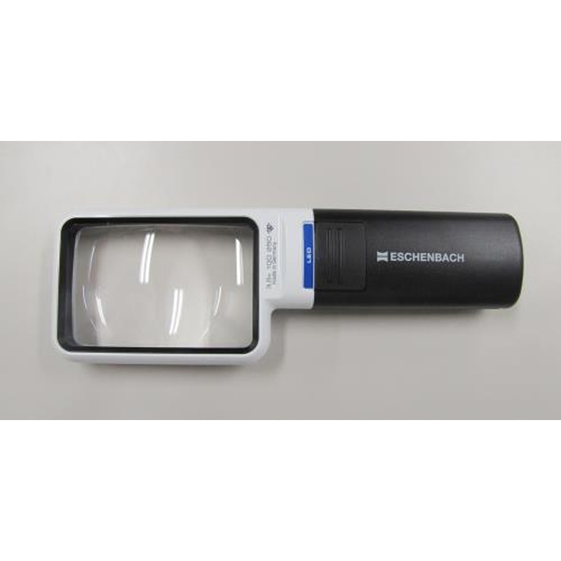 エスコ EA756C-30 x3.5/75x50mmルーペ(LEDライト付・角形) 1個（ご注文単位1個）【直送品】