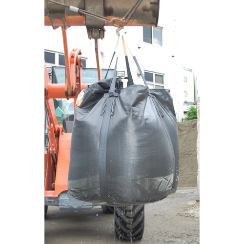 エスコ EA981WM-67 1.0ton [水切り用]丸型フレコンバッグ(排出口付) 1枚 （ご注文単位1枚）【直送品】