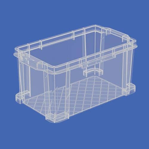 エスコ EA506LF-3 338x193x168mm/ 7.5L 収納ボックス(透明) 1個 （ご注文単位1個）【直送品】