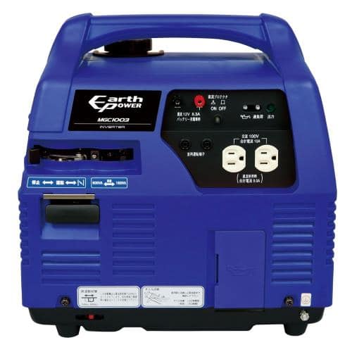 エスコ EA860W-1 AC100V(50/60Hz)/1.0kVA/DC12V/100W 発電機 1台 （ご注文単位1台）【直送品】