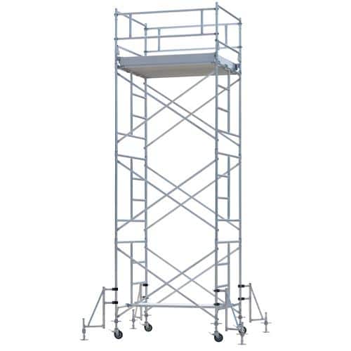 エスコ EA905PB-3 6.09m 移動式高所作業台(アルミ合金製) 1セット （ご注文単位1セット）【直送品】