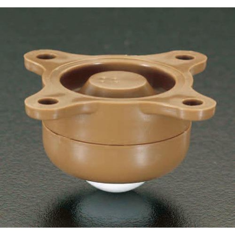 エスコ EA986S-2 53.0x34.5mmボールキャスター(プラスティック製) 1個（ご注文単位1個）【直送品】