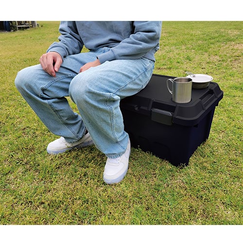 エスコ EA506NA-1 398x379x333mm/27.7L 収納ボックス 1個 （ご注文単位1個）【直送品】