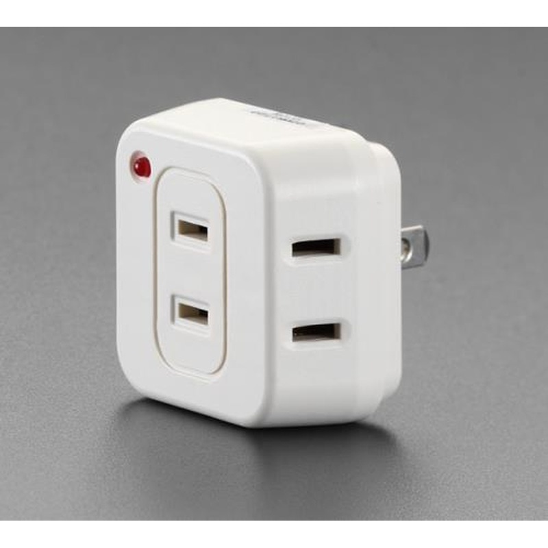 エスコ EA940CD-21 AC125V/15A3口タップ(雷サージ対応) 1個（ご注文単位1個）【直送品】