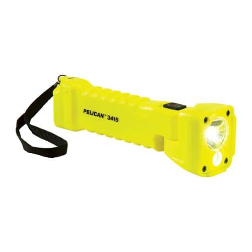 エスコ EA758WG-11 [単3x3本] フラッシュライト/LED(防爆構造/黄) 1個 （ご注文単位1個）【直送品】