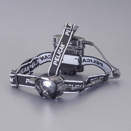 エスコ EA758WB-30 [単3x4本] ヘッドライト/LED(防爆構造/黒) 1個 （ご注文単位1個）【直送品】