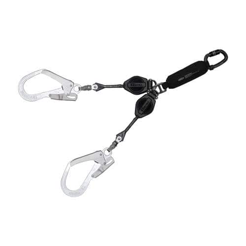 エスコ EA998FH-11 1650mm ツインランヤード(ハーネス・胴ベルト兼用/巻取式) 1個 （ご注文単位1個）【直送品】