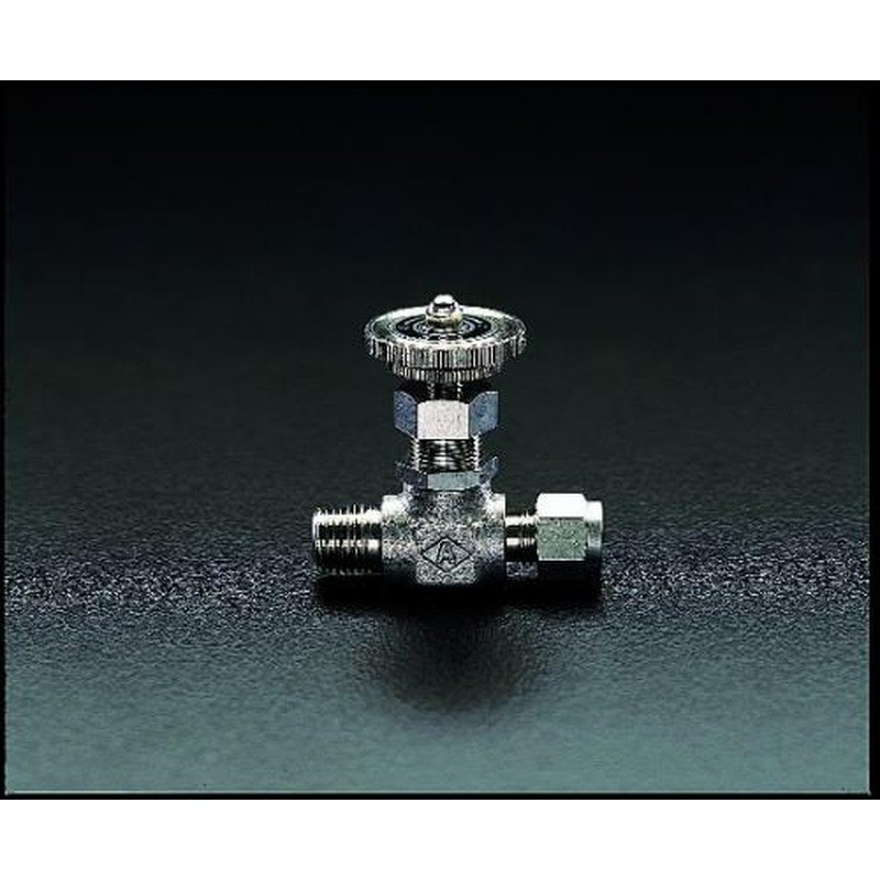 エスコ EA425CD-10 R1/4”x10mmミニチュアバルブ(ステンレス製) 1個（ご注文単位1個）【直送品】