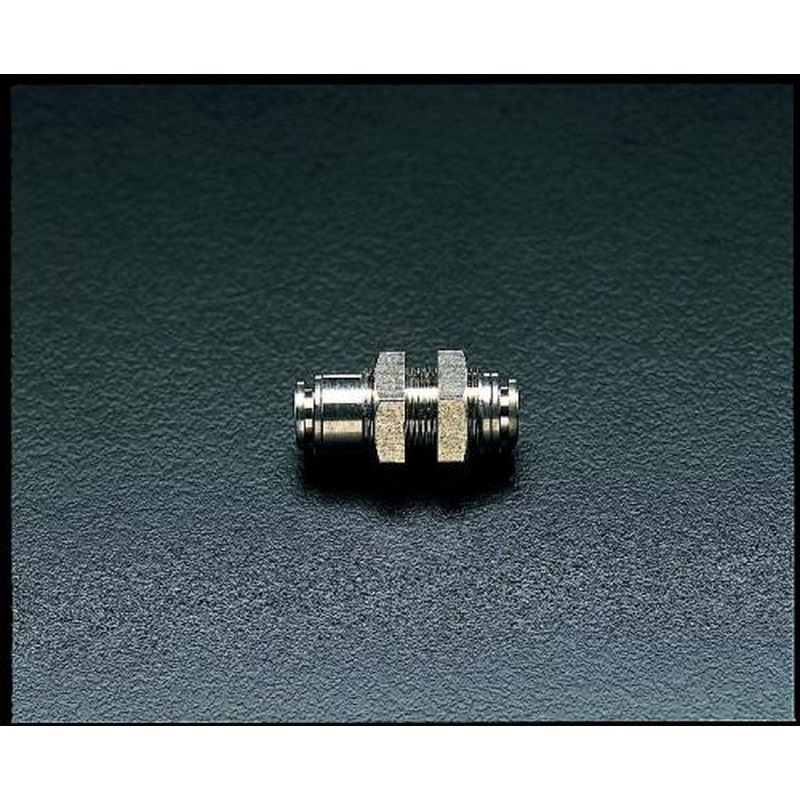 エスコ EA425DF-6 6mmユニオン(バルクヘッド/ステンレス製) 1個（ご注文単位1個）【直送品】