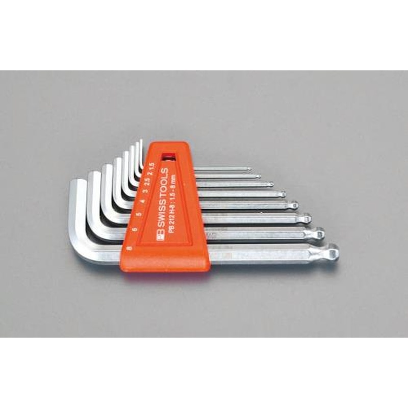 エスコ EA573CD-90 1.5-10mm/9本組［Ball-Hexagon]キーレンチ 1個（ご注文単位1個）【直送品】