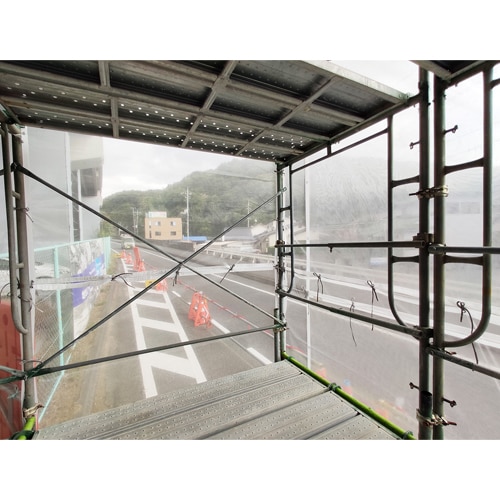 エスコ EA911AE-67 1.8x5.4m 防炎採光メッシュシート(2枚) 1束 (ご注文単位1束)【直送品】