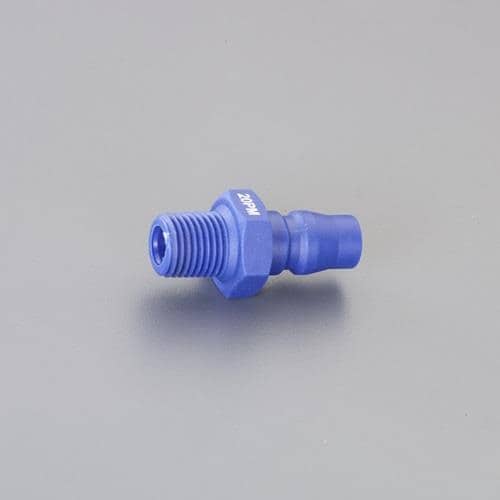 エスコ EA140VJ-2 R 1/4雄ねじプラグ(樹脂製/2個) 1束 （ご注文単位1束）【直送品】