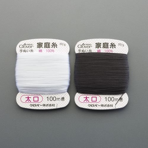 エスコ EA628AX-61 #30x 100m 縫糸(綿製/白・黒) 1組 （ご注文単位1組）【直送品】