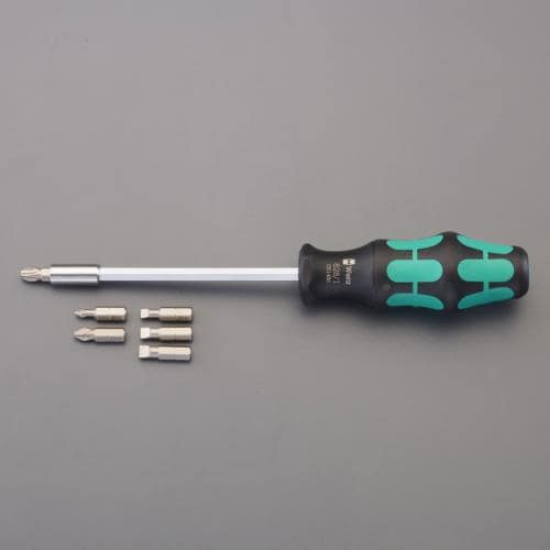 エスコ EA550BP-17 [+ -] ドライバービットセット(ハンドル付) 1セット （ご注文単位1セット）【直送品】