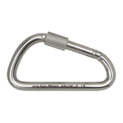 エスコ EA638JS-12 94x40x10mm カラビナ(ステンレス製/安全環付) 1個 （ご注文単位1個）【直送品】