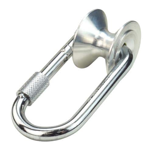 エスコ EA638AR-11 100kg/φ16mm プーリーカラビナ(スチール製) 1個 （ご注文単位1個）【直送品】