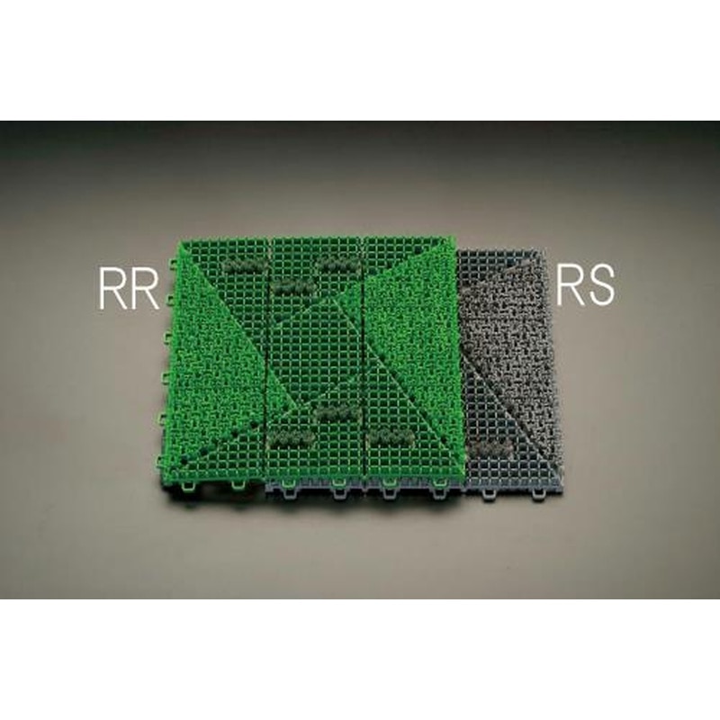 エスコ EA997RR 300x300x24mm連結ブラシマット(グリーン) 1個（ご注文単位1個）【直送品】