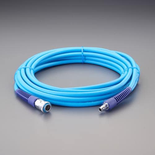 エスコ EA125CG-320 8.0x12mm/20m 耐低温エアーホース(カプラー付/PVC) 1巻 （ご注文単位1巻）【直送品】