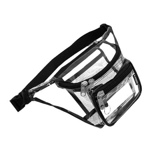 エスコ EA927CK-28 343x89x140mm/4.1L ウェストポーチ(クリアー) 1個 （ご注文単位1個）【直送品】