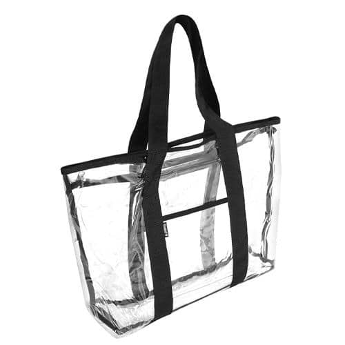 エスコ EA927CH-58 381x127x419mm/19L トートバッグ(クリアー) 1個 （ご注文単位1個）【直送品】