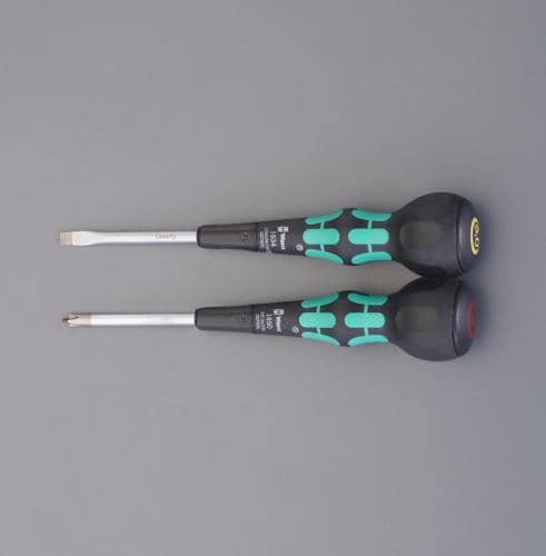 エスコ EA560WA-611 2本組 [+ -] ボールグリップドライバーセット 1セット （ご注文単位1セット）【直送品】