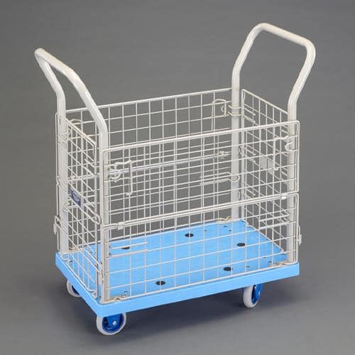 エスコ EA520BY-41B 675x440mm/150kg 運搬車(静音/メッシュ) 1台 （ご注文単位1台）【直送品】