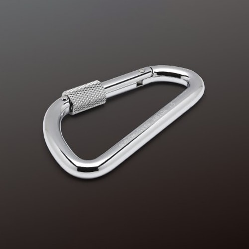 エスコ EA638JW-22 94x40x10mm カラビナ(スチール製/安全環付) 1個 (ご注文単位1個)【直送品】