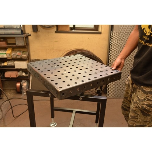 エスコ EA315ST-10 500x500x680mm 溶接用作業台(回転式) 1台 （ご注文単位1台）【直送品】