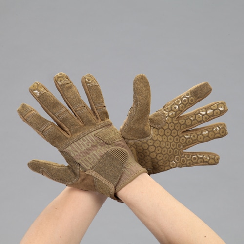 エスコ EA353BT-321 [S] メカニクスグローブ(合成革/コヨーテ) 1組 （ご注文単位1組）【直送品】