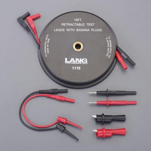 エスコ EA707CJ-21 4.5m テストリードキット(巻取り式) 1セット （ご注文単位1セット）【直送品】