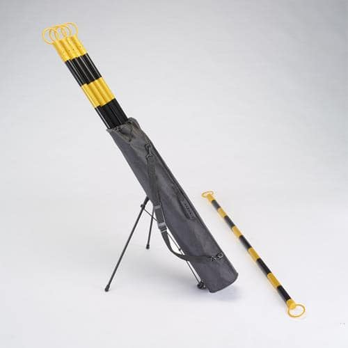 エスコ EA983FV-250S 伸縮ガードバー(1.85-3.25mトラ5本/自立バッグ付 1セット （ご注文単位1セット）【直送品】