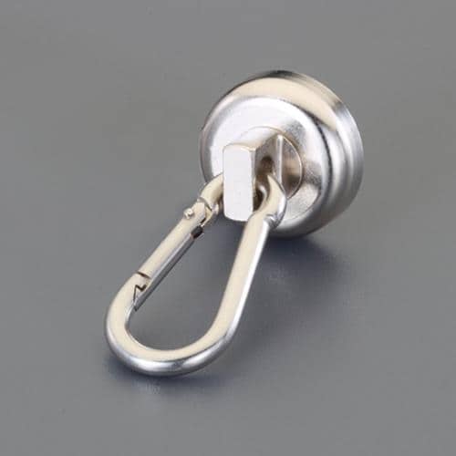 エスコ EA781GM-21 φ25mm/17kg カラビナフック(マグネット付) 1個 （ご注文単位1個）【直送品】