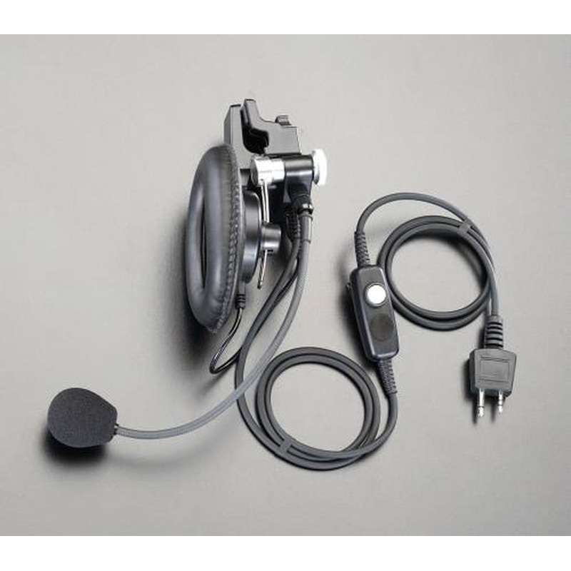 エスコ EA790AZ-12 イヤホンマイク(ヘルメット用) 1個（ご注文単位1個）【直送品】