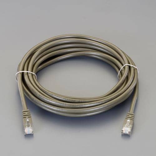 エスコ EA764BS-5A [OD色] 5m LANケーブル(cat6/単線) 1巻 （ご注文単位1巻）【直送品】