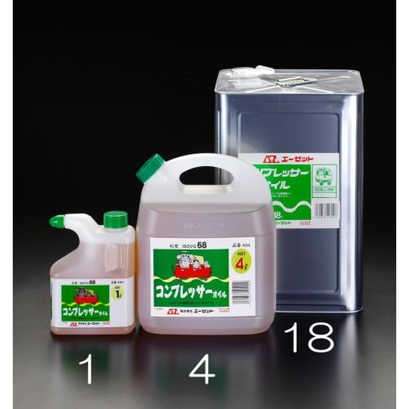 エスコ EA116ZA-4 4.0Lコンプレッサーオイル 1個（ご注文単位1個）【直送品】