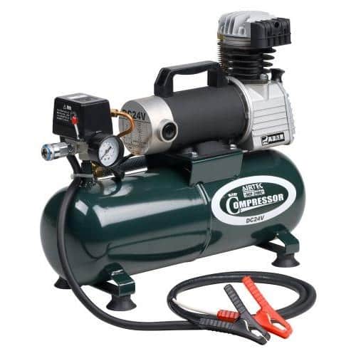 エスコ EA116PN-27 DC24V/187W エアーコンプレッサー(タンク8L) 1台 （ご注文単位1台）【直送品】