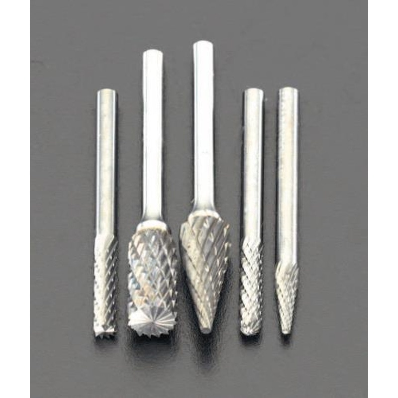 エスコ EA819XP 5本組超硬カッター(3mm軸) 1個（ご注文単位1個）【直送品】