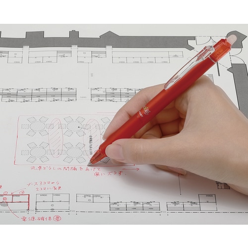 エスコ EA765MG-701 0.5mm ボールペン(黒・ゲルインク・ノック式/10本) 1本 (ご注文単位1本)【直送品】