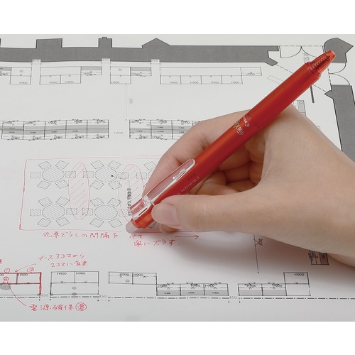 エスコ EA765MG-701 0.5mm ボールペン(黒・ゲルインク・ノック式/10本) 1本 (ご注文単位1本)【直送品】