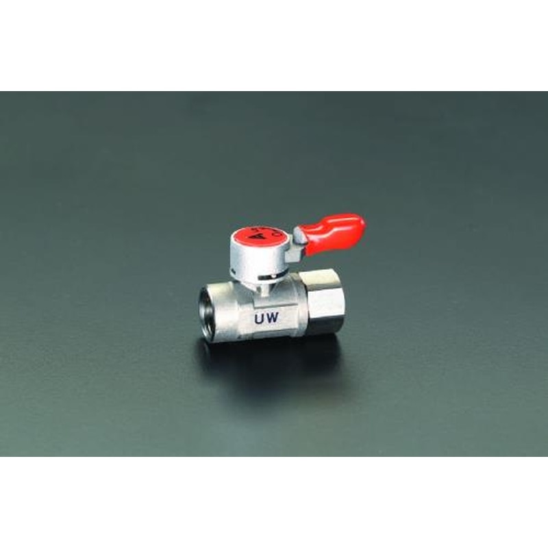 エスコ EA425CA-1 Rc1/8”xRc1/8”ミニボールバルブ(ステンレス製) 1個(ご注文単位1個)【直送品】