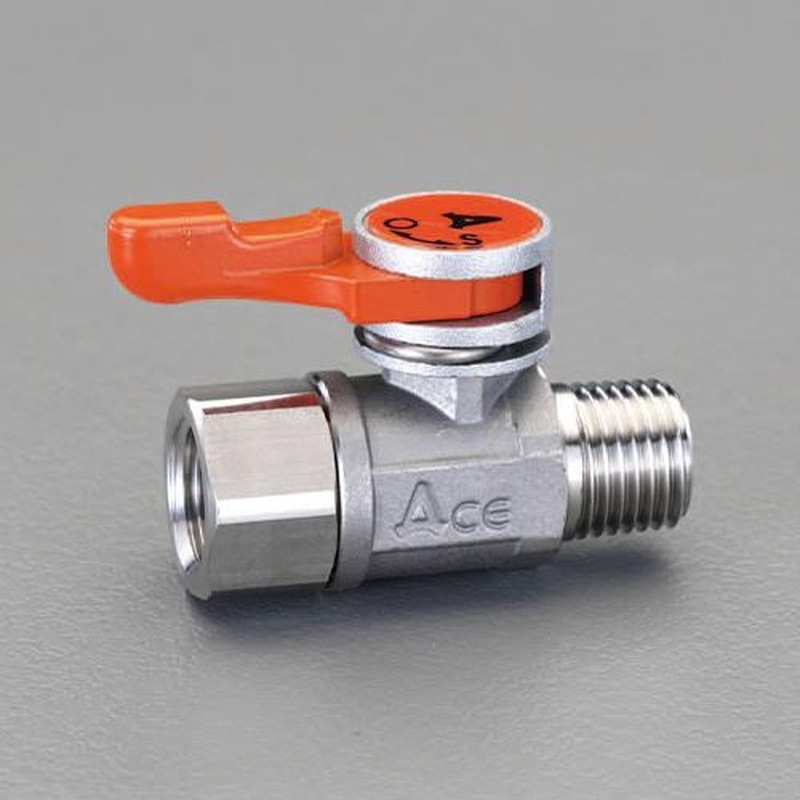 エスコ EA425CB-2 Rc1/4”xR1/4”ミニボールバルブ(ステンレス製) 1個(ご注文単位1個)【直送品】
