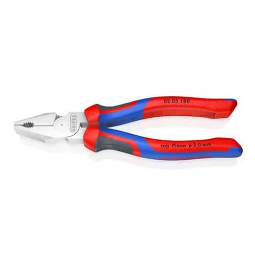 エスコ EA534KB-11A 180mm 電工ペンチ(グリップ付・偏芯型/メッキ) 1本 （ご注文単位1本）【直送品】